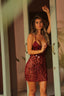 Velour Sparkle Mini Dress