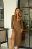 Mocha Muse | Knit Maxi Dress