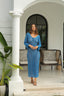 Azure Wave | Crochet Maxi Dress