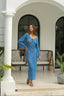 Azure Wave | Crochet Maxi Dress