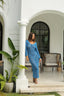 Azure Wave | Crochet Maxi Dress