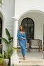 Azure Wave | Crochet Maxi Dress