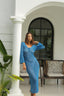Azure Wave | Crochet Maxi Dress