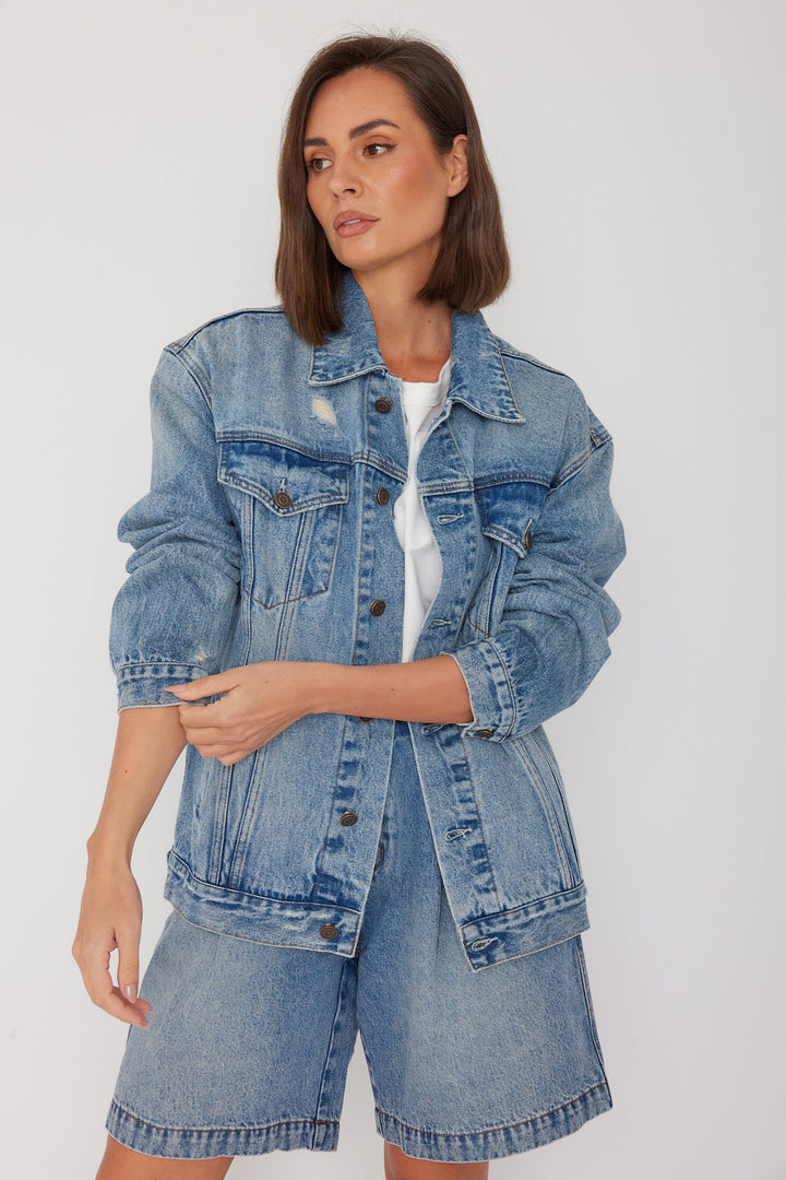 SUTTON Jacket Blue Denim