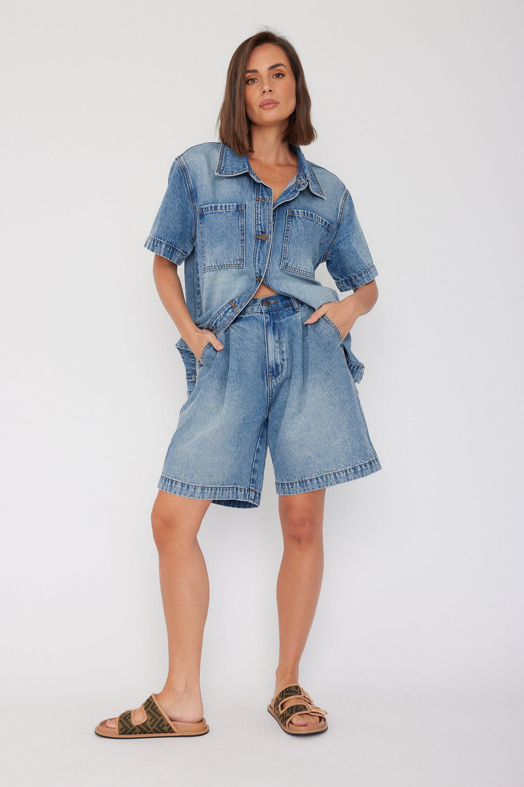 HARVEY Shorts Blue Denim