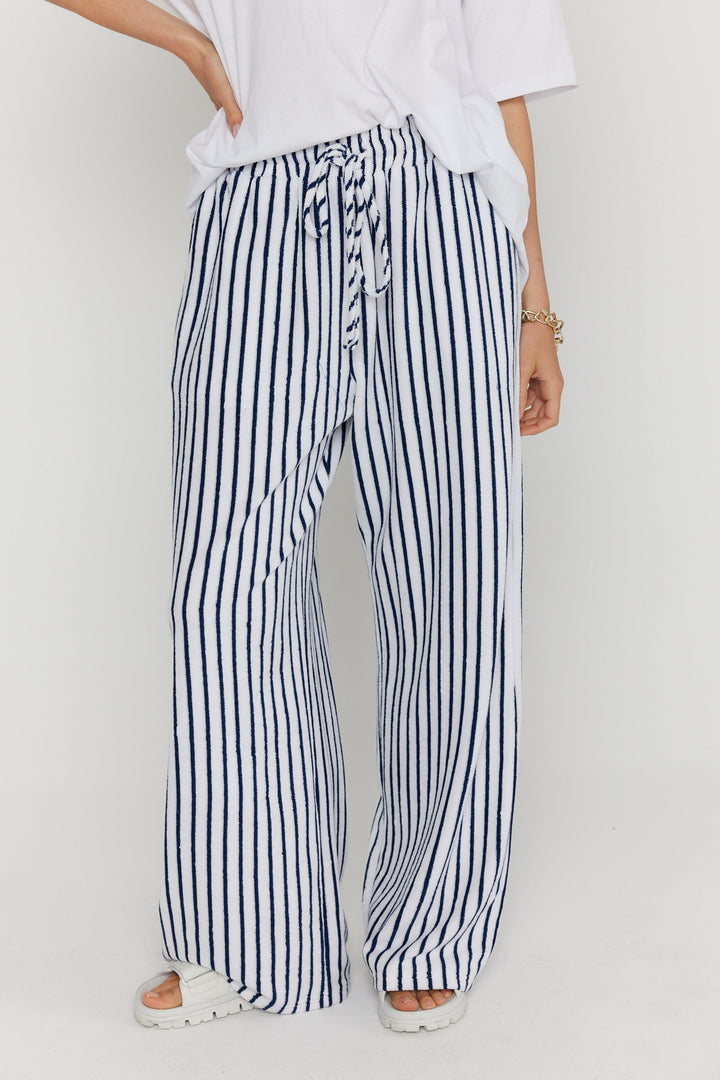 JOJO Pants Navy Stripe