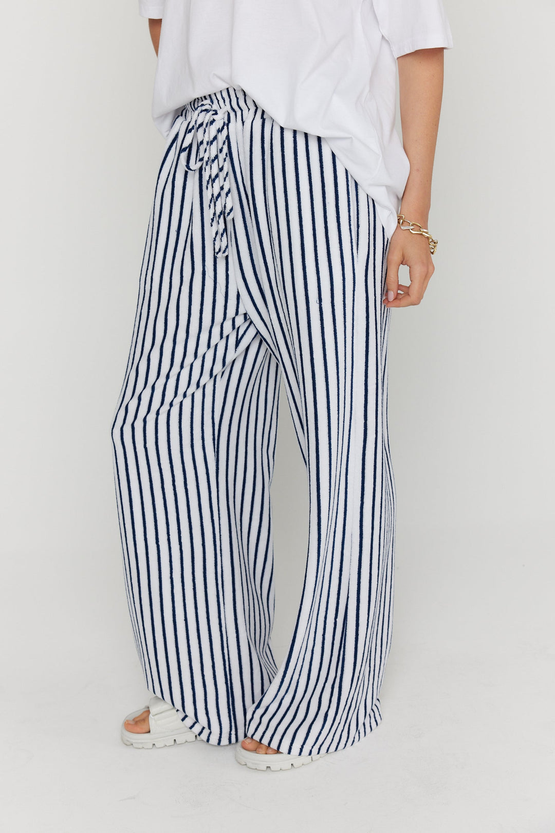 JOJO Pants Navy Stripe