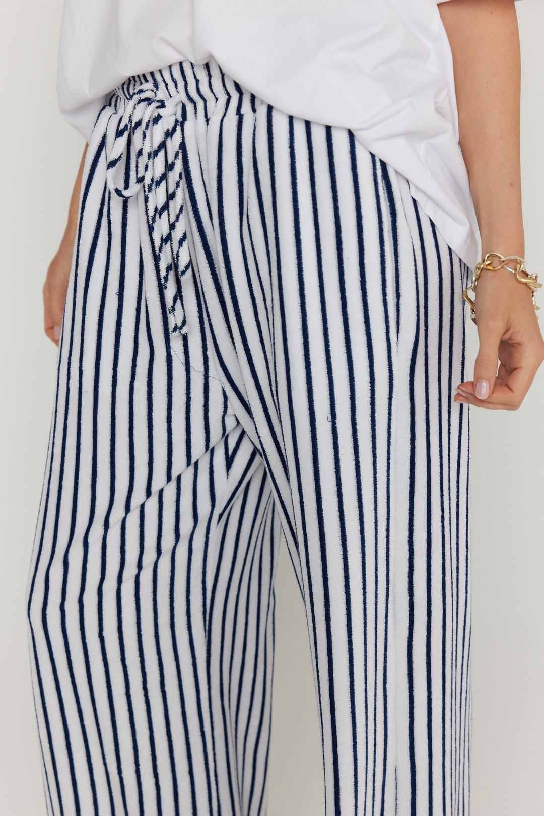 JOJO Pants Navy Stripe