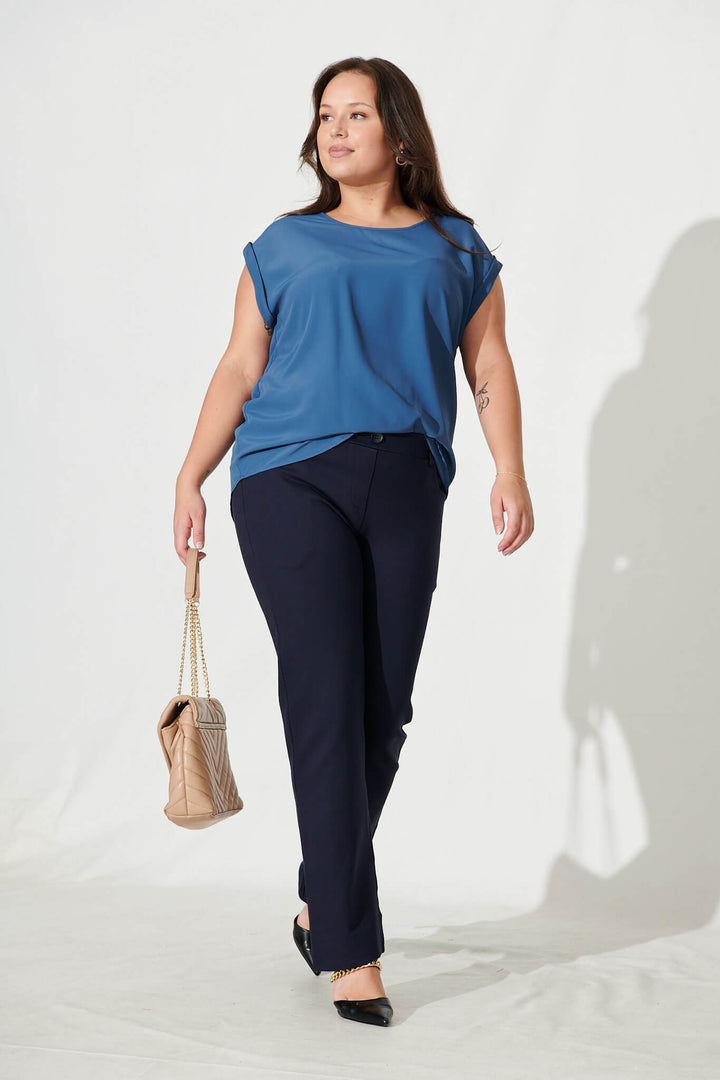 Rejina Top In Blue