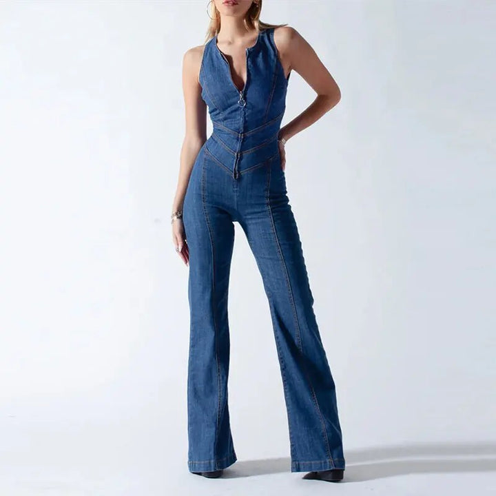 Lucy™ - Retro Denim Jumpsuit