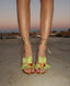 Lailah | Open High-heeled Sandals with Cross Straps