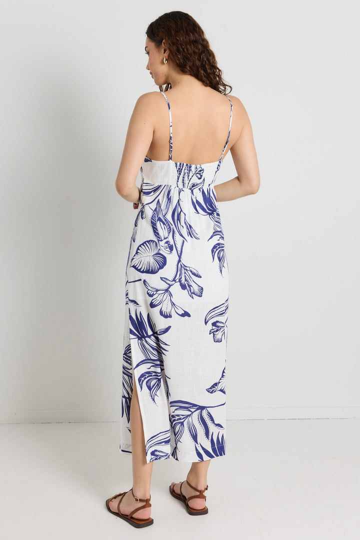 Citizen Navy Silhouette Strappy Maxi Dress