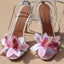 Lailah | Open High-heeled Sandals with Cross Straps