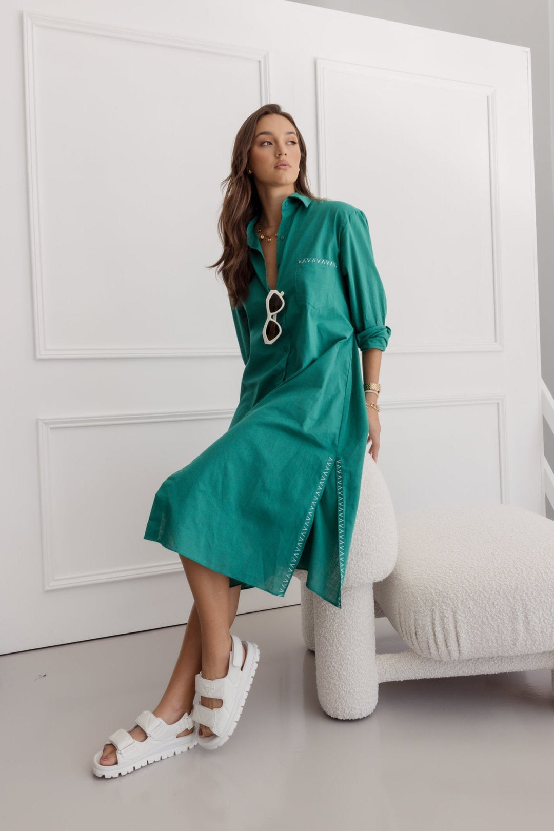 OSKO Dress Emerald