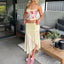 Kenia | Floral Print Mesh Two Piece Set