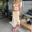 Kenia | Floral Print Mesh Two Piece Set