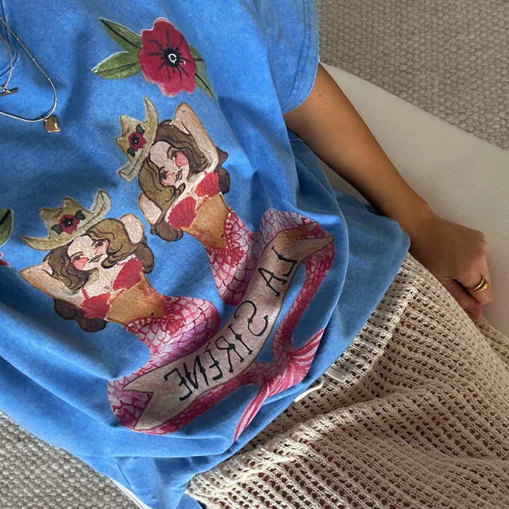 Sea-side Mermaid Oversize T-Shirt