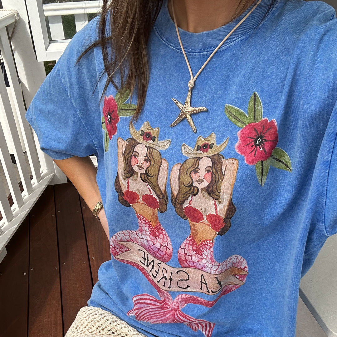 Sea-side Mermaid Oversize T-Shirt