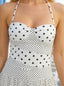Amara Polka Maxi Dress White