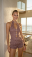 Rosalba — Lace Halter Playsuit