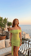 Amalfi Lime Mini Dress - Sierra Sydney