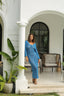 Azure Wave | Crochet Maxi Dress - Sierra Sydney