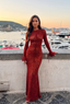 Ashley Mesh Open Back Maxi Dress