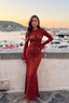 Ashley Mesh Open Back Maxi Dress