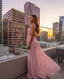 Aluma Crystal Chain Sheer Flow Maxi Dress