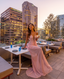 Aluma Crystal Chain Sheer Flow Maxi Dress