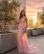 Aluma Crystal Chain Sheer Flow Maxi Dress