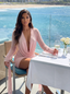 Carol Cowl Neck Draped Mini Dress