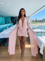 Carol Cowl Neck Draped Mini Dress