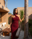 Riviera Halter Midi Dress