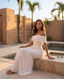 Celeste Off-Shoulder Ruched Maxi Dress