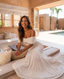 Celeste Off-Shoulder Ruched Maxi Dress