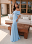 Celeste Off-Shoulder Ruched Maxi Dress