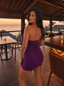 Calista Ruched Mini Dress