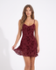 Scarlett Flocked Mini Dress