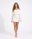 Aspen Off-Shoulder Knit Mini Dress