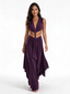 Nathalie Open-Back Draped Midi Dress
