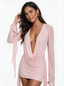 Carol Cowl Neck Draped Mini Dress
