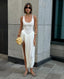 Alessandra | Pleated Backless Slim Maxi Dress