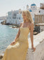 Amara Polka Maxi Dress Yellow