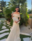 Kamara | Off Shoulder Pleated Maxi Dress